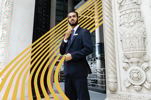 Mitie-security-guard-with-brand-fabric